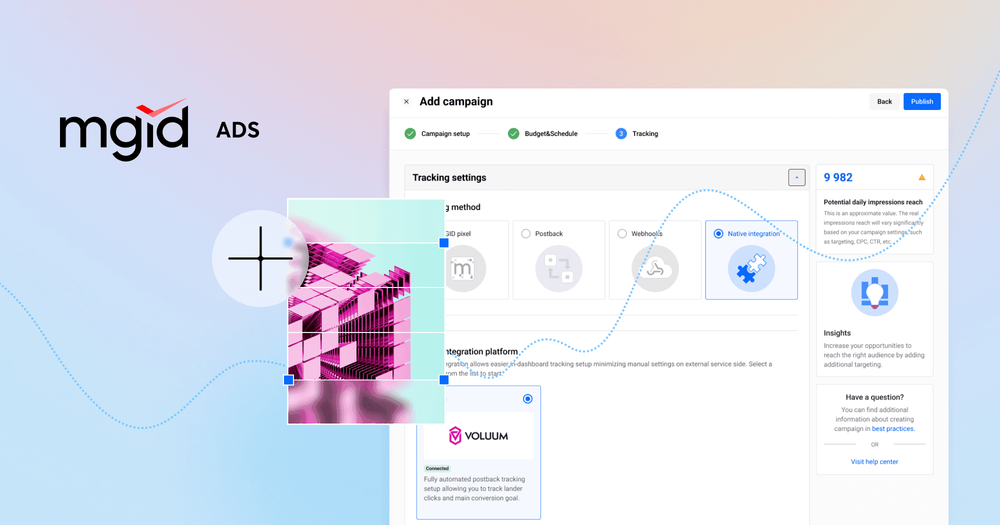 MGID เปิดตัววิธีการติดตามการสร้างลูกค้าใหม่ — Native Integration